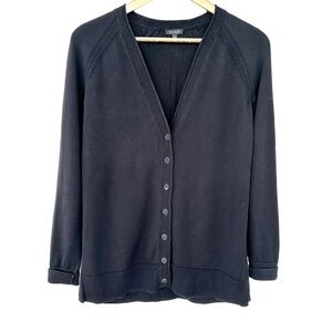 Talbots cardigan  with v-neck, long sleeves, raglan, button front, straight cut